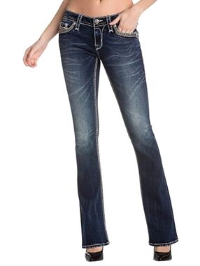 Rock Revival Adele Low-Rise Straight Leg Denim Jeans